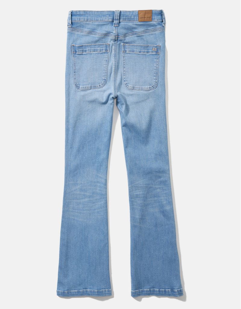 Jean American Eagle Real Flare - Taille 8, Délavé Foncé, Occasion Très Bon état, Coupe évasée