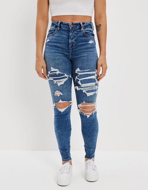 Jeans azul claro para mujer American Eagle Peru